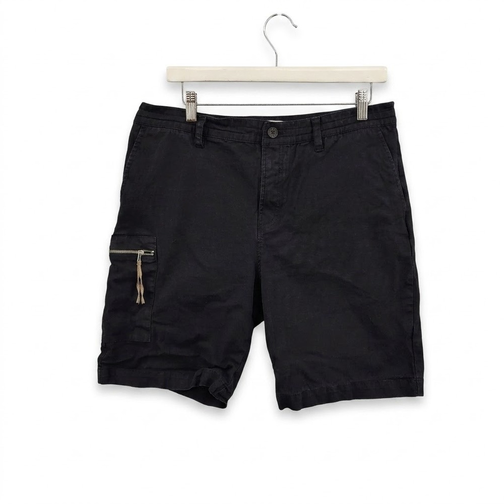 Five Four Mens Cargo Gorpcore Techwear Kerouac Shorts 36 Black Classic Stretch